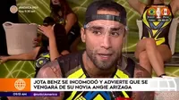 Jota Benz se incomodó con Angie Arizaga tras tortazo en la cara y lanzó advertencia 