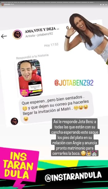 Jota Benz se pronunció tras supuesta infidelidad a Angie Arizaga con una joven