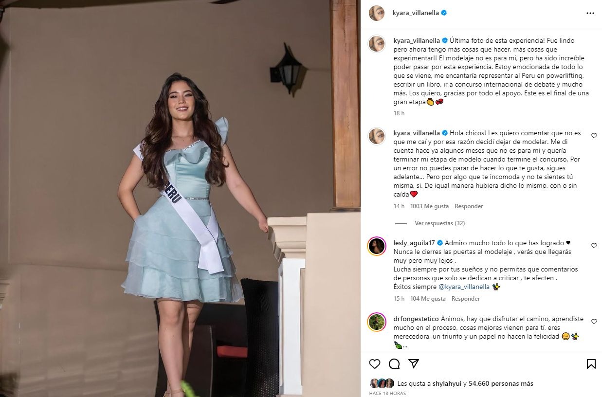 Kyara Villanella anunció su retiro del modelaje / Instagram 
