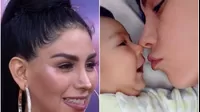 Leysi Suárez se conmovió al presentar a su bebé en televisión 