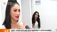 Leysi Suárez se molestó y le lanzó advertencia a Melissa Paredes detrás de cámaras