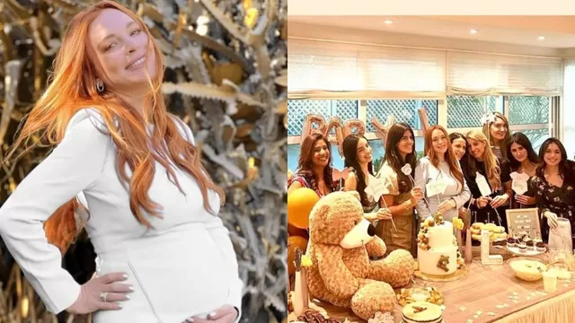 Lindsay Lohan: Difunden nuevas imágenes del baby shower de la actriz en Dubai