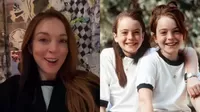 Lindsay Lohan recreó escena de ‘Juego de gemelas’ tras 24 años de su estreno