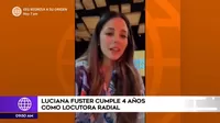 Luciana Fuster cumple 4 años como locutora radial