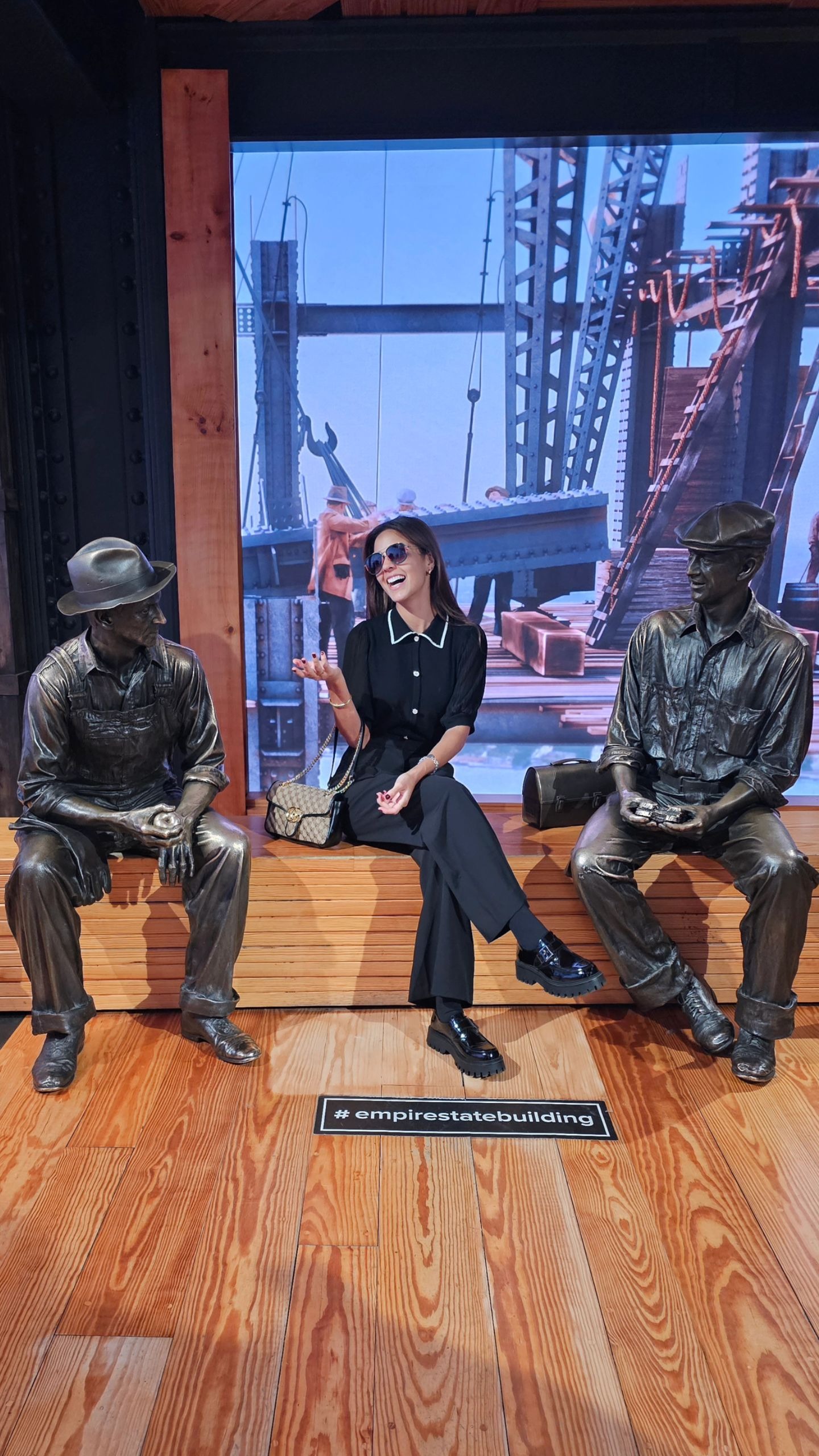 Luciana Fuster visitando atracciones turísticas en Nueva York. Fuente: Instagram