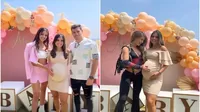 Luciana Fuster y Flavia Laos coinciden en baby shower de la hermana de Patricio Parodi 