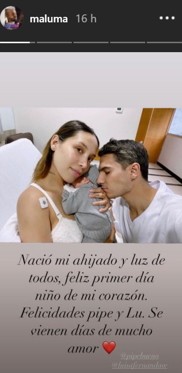 Luisa Fernanda W y Pipe Bueno se convirtieron en padres y Maluma les dedicó conmovedor mensaje 