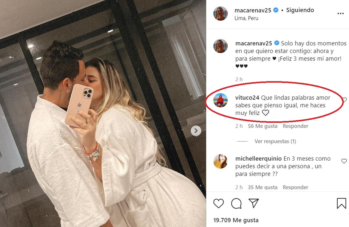 Macarena Vélez y futbolista Víctor Salas cumplen 3 meses de relación ¿Cómo celebran?