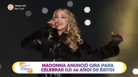 Madonna anunció gira para celebrar sus 40 años de éxitos
