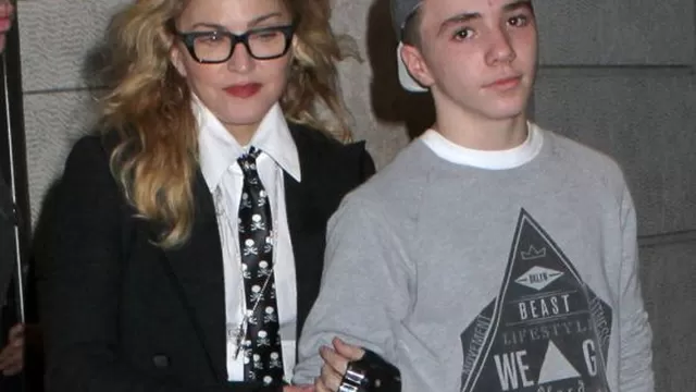 Madonna junto a su hijo Rocco. Foto: Epimg