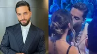 Maluma causó revuelo por apasionado beso a su novia en los Billboard Latin Music Awards 2022