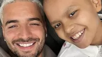 Maluma llora la partida de Bastian, el niño con cáncer al que le regaló una casa 