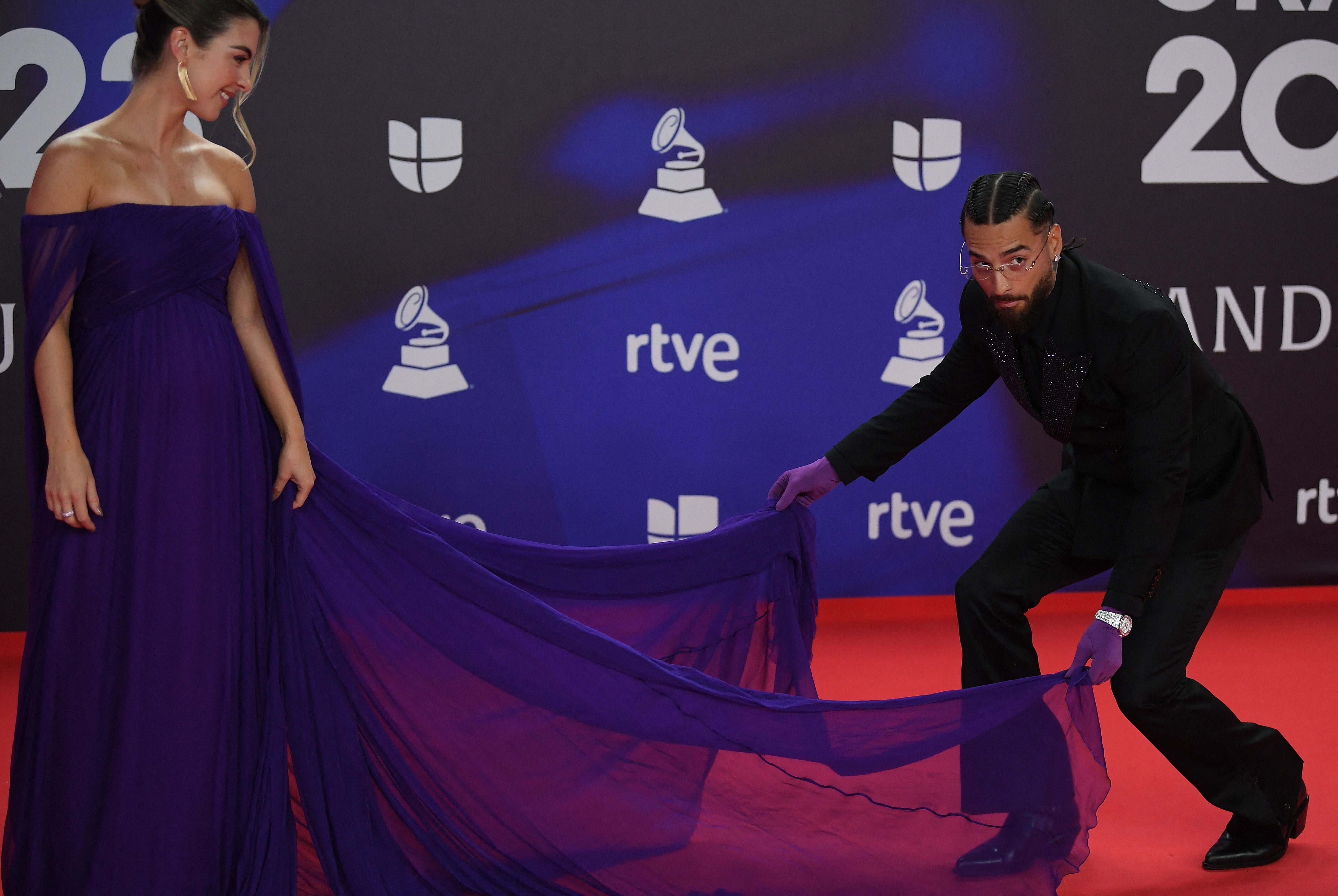 Maluma y Susana Giménez en la alfombra de los Latin Grammy 2023 / Foto: 2023