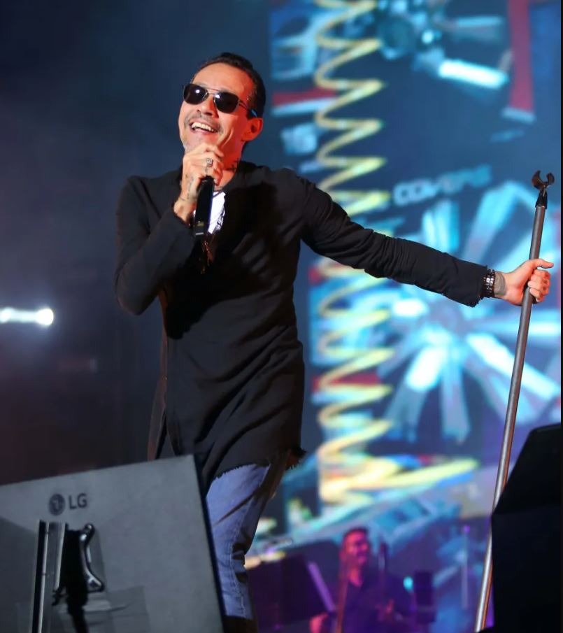 Marc Anthony se presentó en el estadio Beto Ávila en Cancún, México como parte de su gira 'Viviendo Tour'/Foto: Reporte24QR