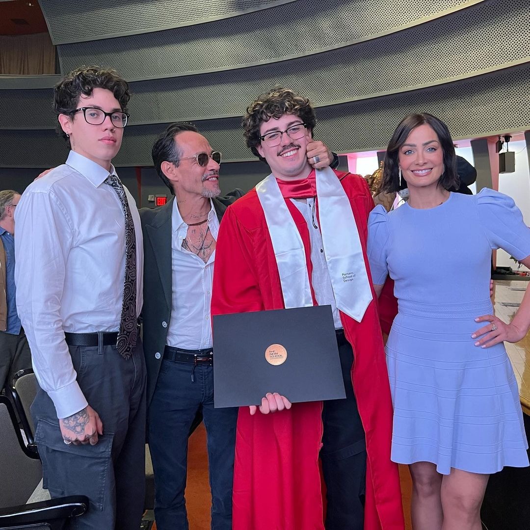 Marc Anthony y Dayanara Torres celebraron así la graduación de su hijo Cristian 