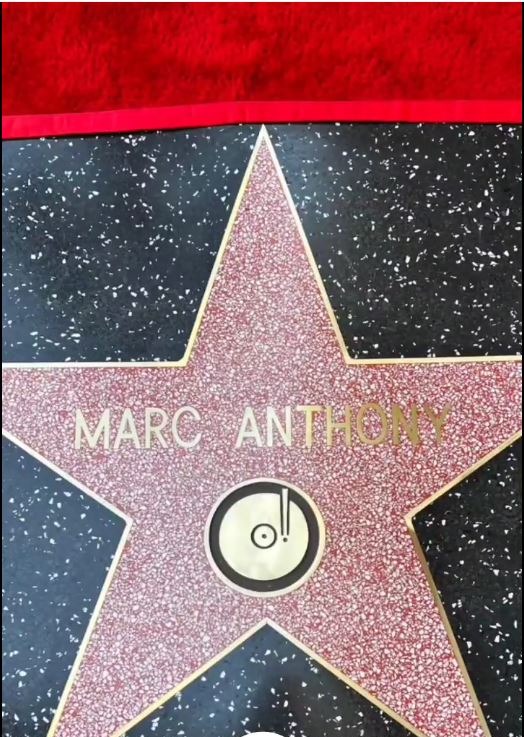 Marc Anthony ya tiene su estrella en el Paseo de la Fama de Hollywood