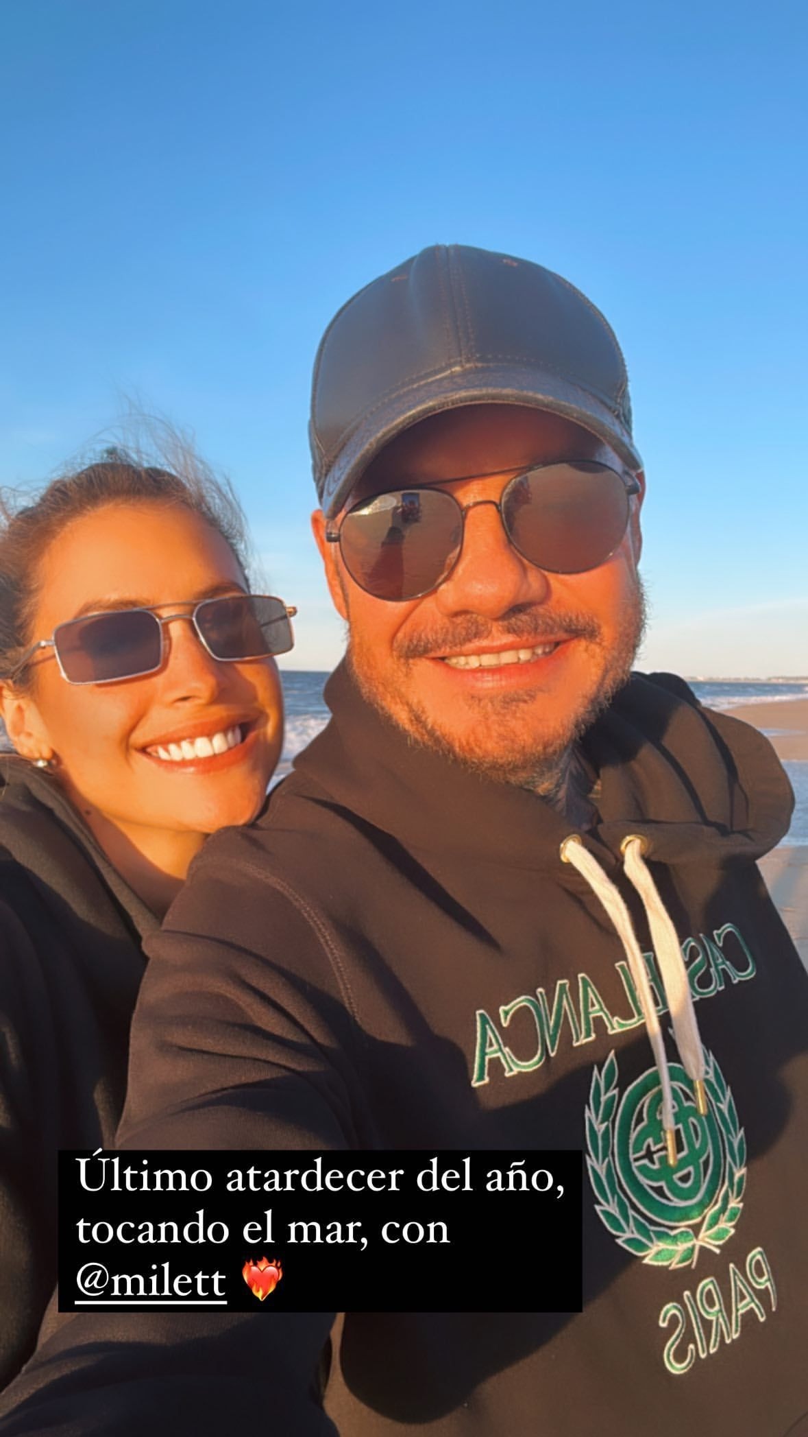 Milett Figueroa y Marcelo Tinelli antes de Año Nuevo en Punta del Este / Instagram
