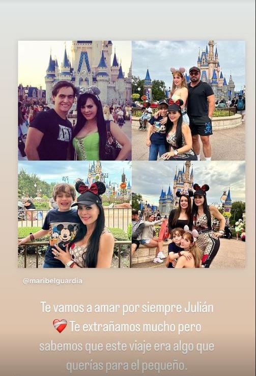 La viuda de Julián Figueroa compartió un mensaje sentido por la partida de su esposo y compartió imágenes del nostálgico viaje / Foto: Instagram
