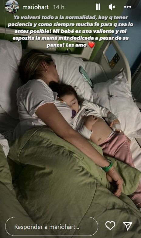 Mario Hart sobre salud de su hija: “Mi bebé es una valiente”