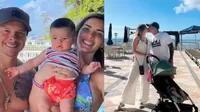 Mario Hart y Korina Rivadeneira se relajan en familia en las playas de Brasil 