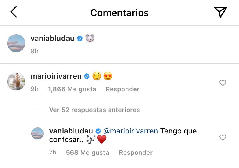 Mario Irivarren “babea” por Vania Bludau y lo demuestra en redes sociales