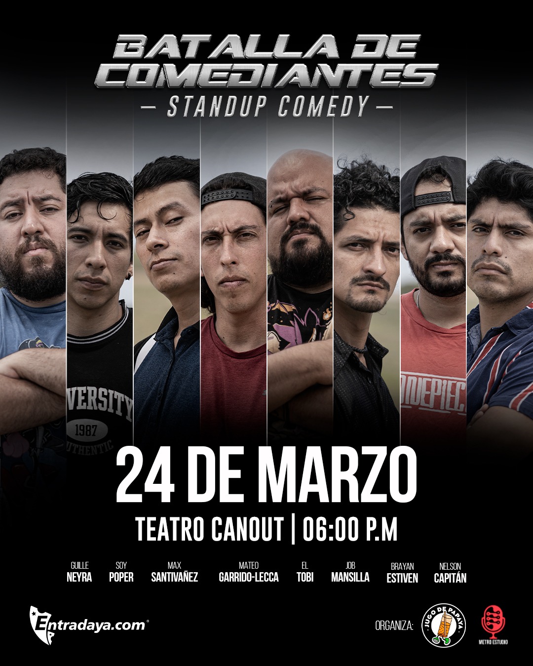 'La Batalla de los Comediantes' se realizará el 24 de marzo en el Teatro Canout / Difusión