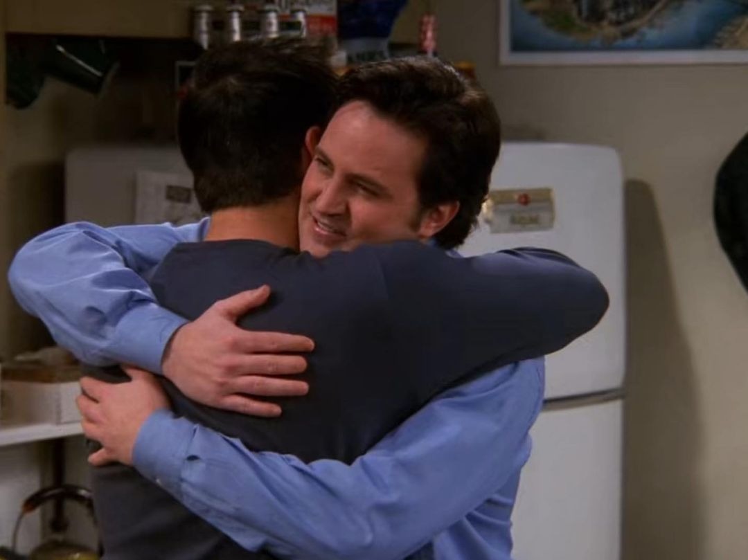 Matthew Perry y Matt LeBlanc eran muy amigos como Chandler y Joey en 'Friends' / Captura