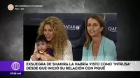 Medios españoles aseguran que madre de Piqué consideraba a Shakira una intrusa