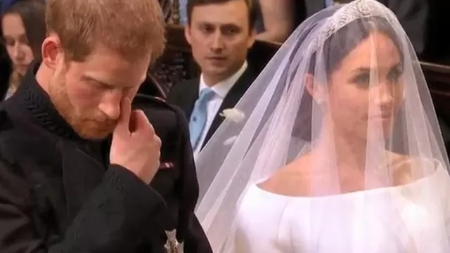 Meghan Markle: las lágrimas del Príncipe Harry durante su boda con la actriz