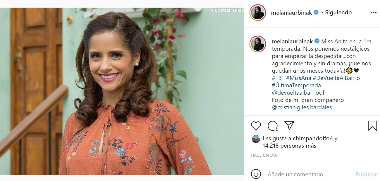 Melania Urbina confirma fin de la serie De Vuelta al Barrio