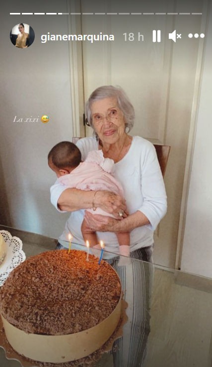 Melissa Klug celebra así los 94 años de su abuela 
