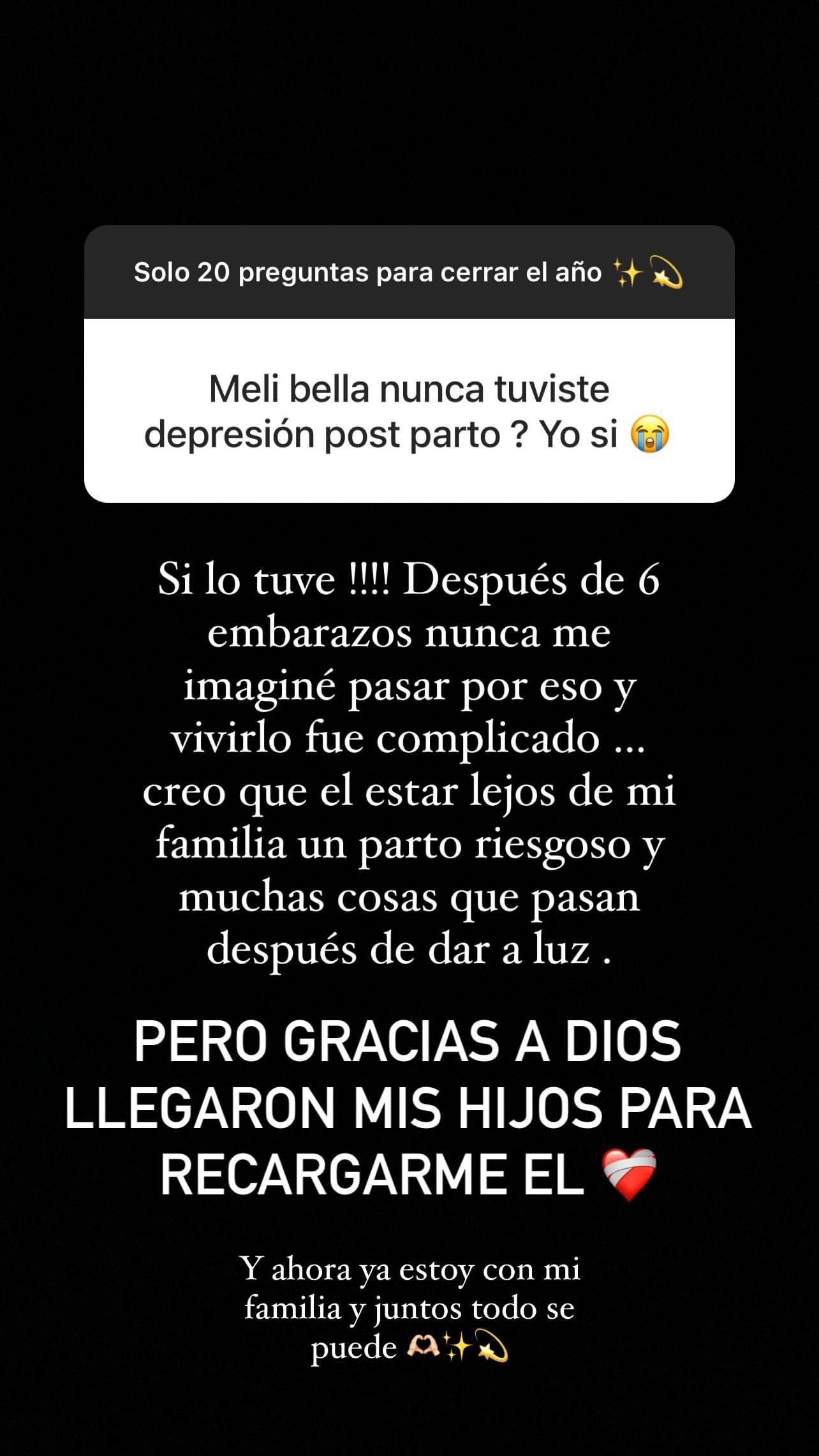 Melissa Klug reveló que tuvo depresión post parto / Instagram