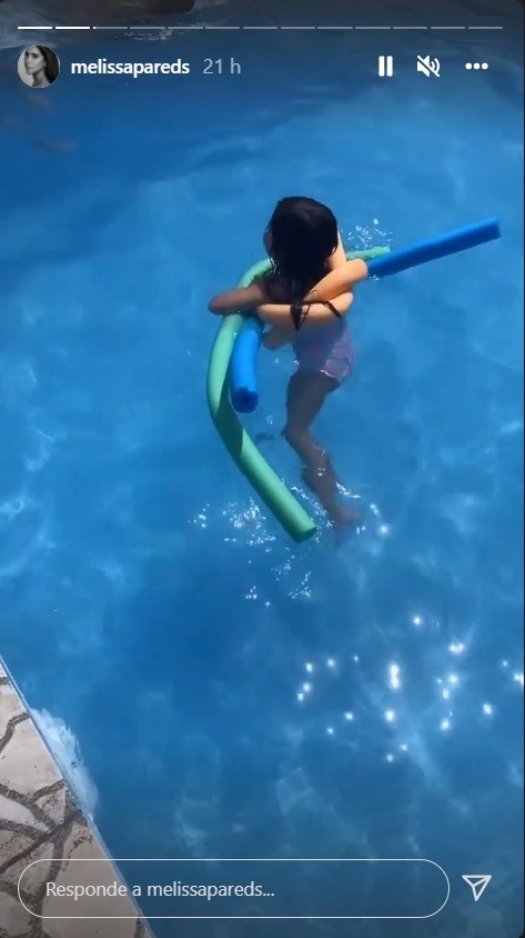 Melissa Paredes comparte un día de piscina junto a su hija y su pareja Anthony Aranda