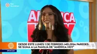Melissa Paredes postergó mudanza con el Gato Cuba a Trujillo por conducir América Hoy 