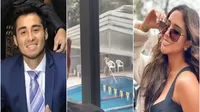 Melissa Paredes: Rodrigo Cuba queda sorprendido con sexy baile de mujer en la piscina
