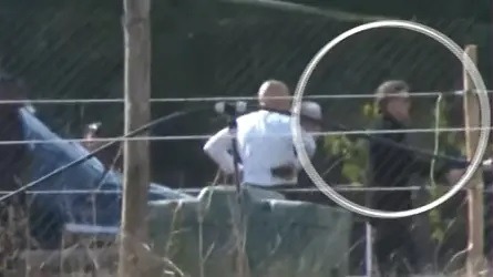 Llegada de Luis Miguel en helicóptero. Fuente: Captura video