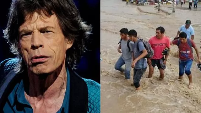 Mick Jagger pide apoyo para damnificados por huaicos en Perú