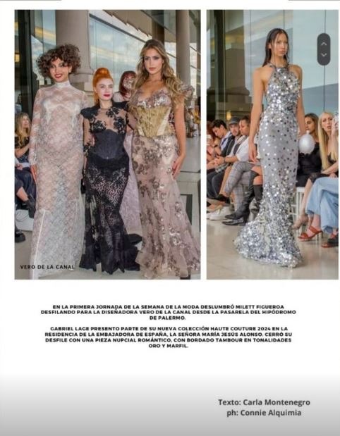 El medio especializado en moda resaltó la elegancia y belleza de Milett Figueroa tras participar en el Argentina Fashion Week 2024/Foto: Pasión Por la Moda