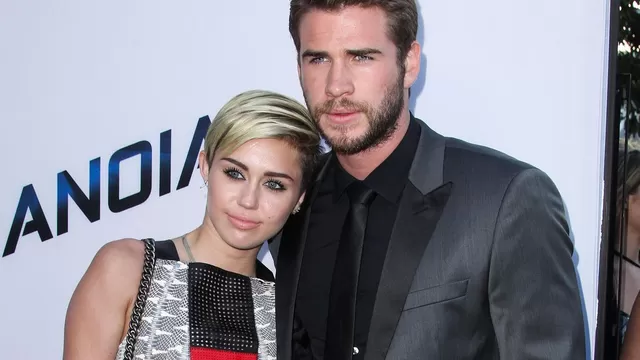 Aseguran que Miley Cyrus y Liam Hemsworth se casaron en secreto. Foto: AFP