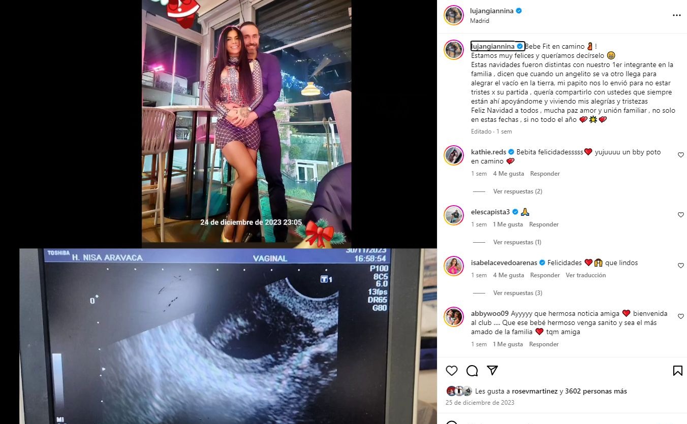 Giannina Luján anunció su embarazo a los 40 años / Instagram