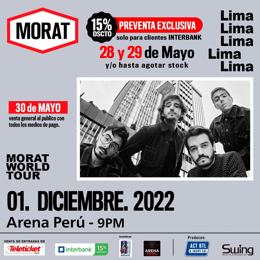Morat en Lima y Arequipa: Los precios de entradas para asistir al show de la banda colombiana 