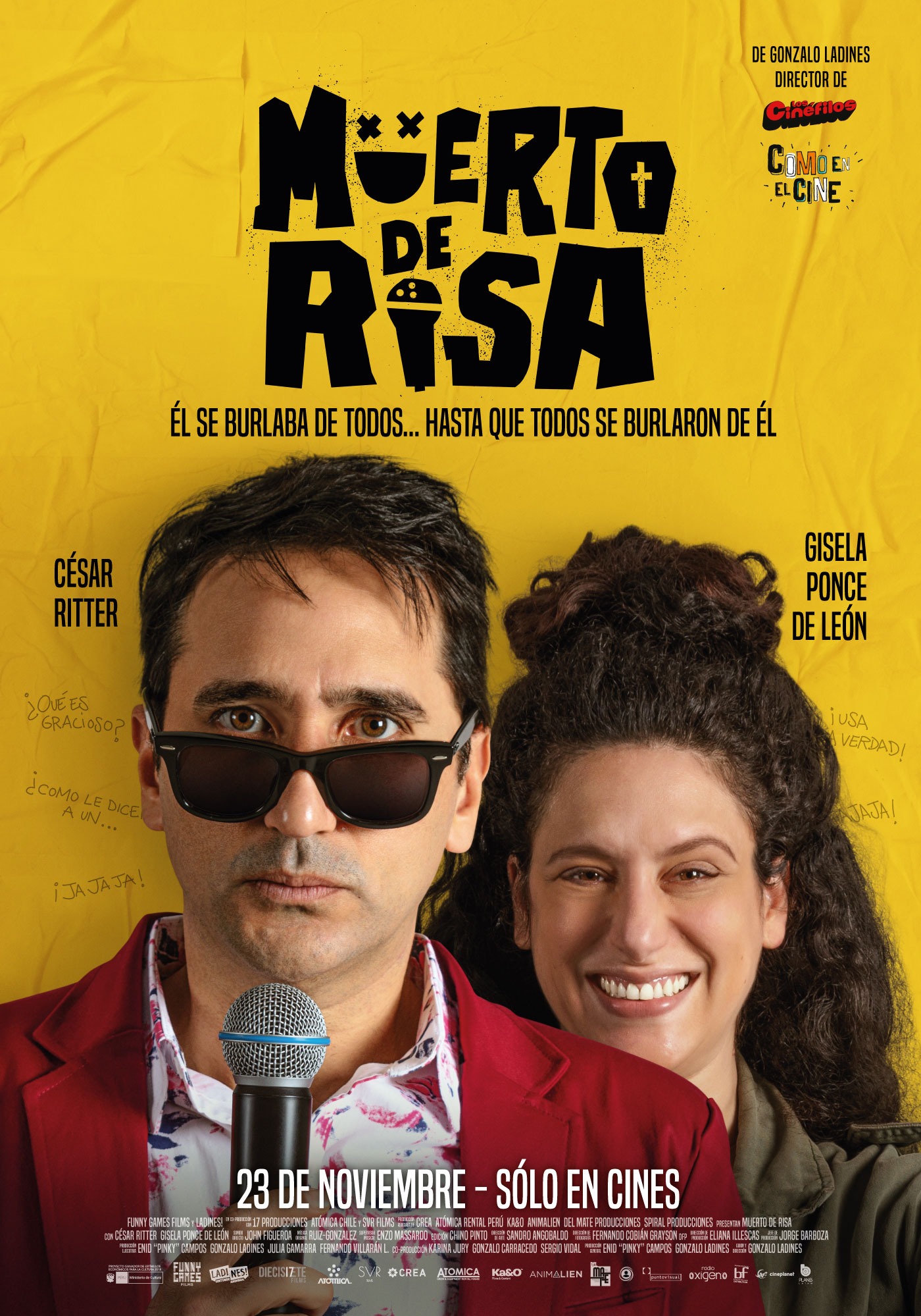 César Ritter y Gisela Ponce de León en 'Muerto de Risa' / Foto: Instagram