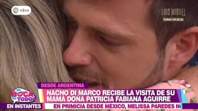 Nacho Di Marco y su madre rompieron en llanto tras reencontrarse