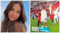 Natalie Vértiz se emocionó al ver a su hijo Liam en el Estadio Nacional con la Selección Peruana