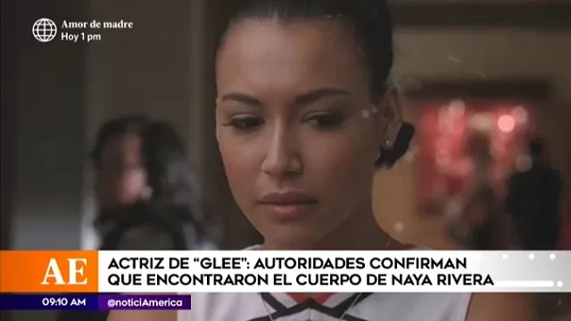 Naya Rivera: Autoridades confirman que encontraron el cadáver de la actriz de Glee