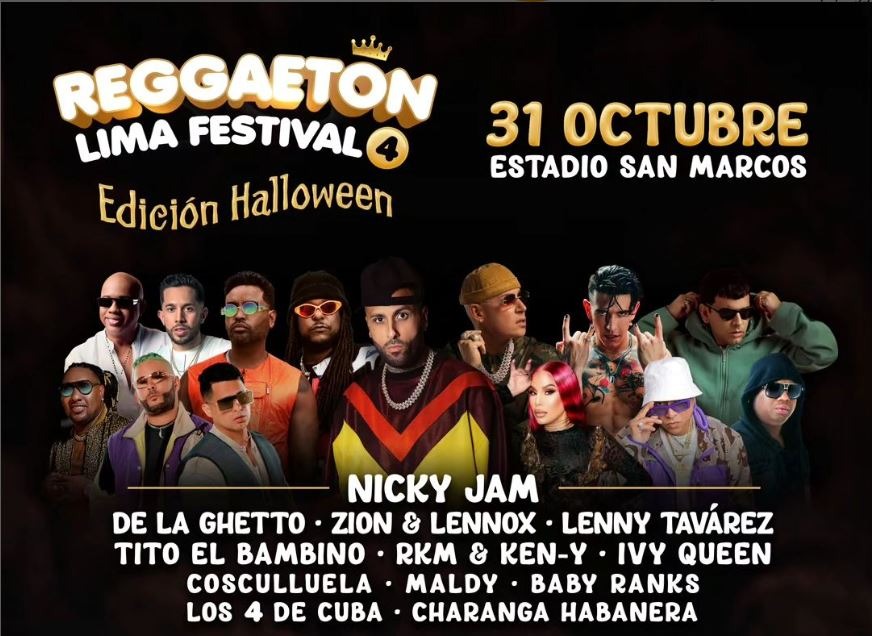 Lima Reggaetón Festival 4 se mudó al Estadio San Marcos / Foto: Difusión