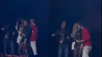 Nicky Jam dio apasionado beso a su novia en pleno concierto