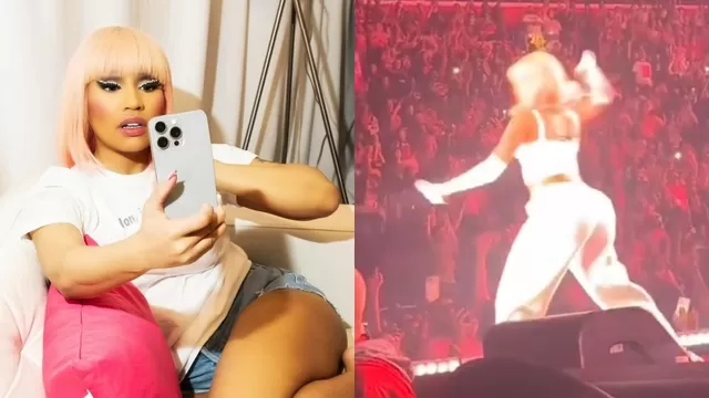 Nicki Minaj perdió los papeles con sujeto que le arrojó un objeto en pleno concierto