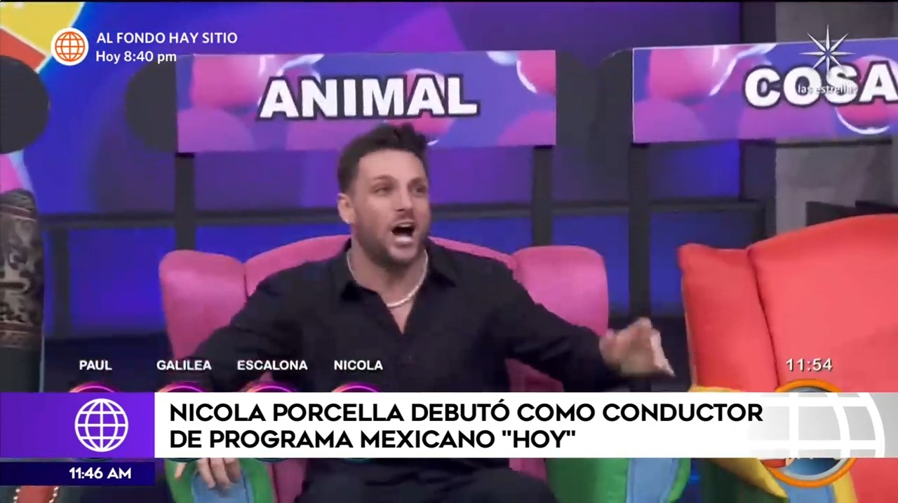 Nicola Porcella en el programa 'Hoy' / Televisa