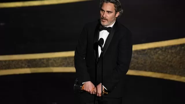 Oscar 2020: Joaquin Phoenix gana estatuilla a Mejor Actor por su papel en Joker